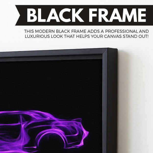 Dodge Challenger Shaker wall art black frame