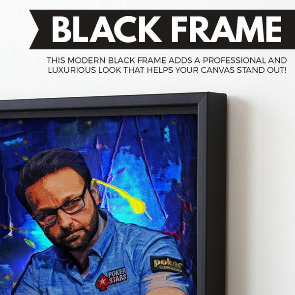Daniel Negreanu wall art black frame
