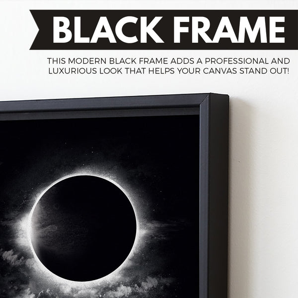 Astronaut Eclipse wall art floating frame