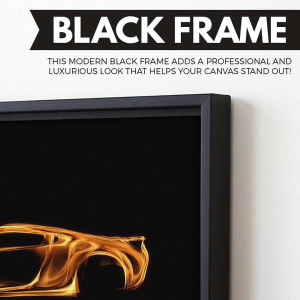 Acura NSX wall art black frame