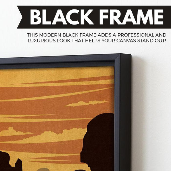 Episode II: Attack of the Clones wall art black frame