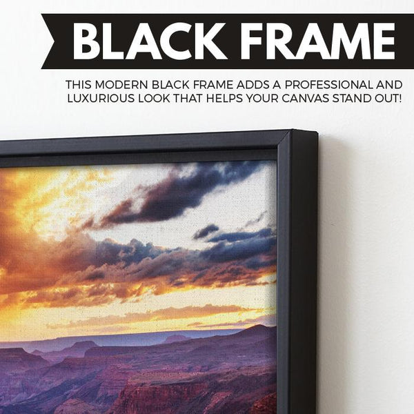 Grand Canyon National Park wall art black floating frame