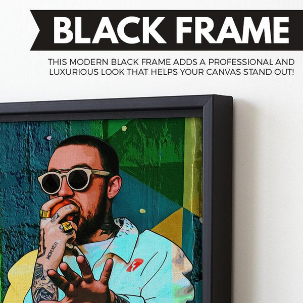 Mac Miller wall art black frame
