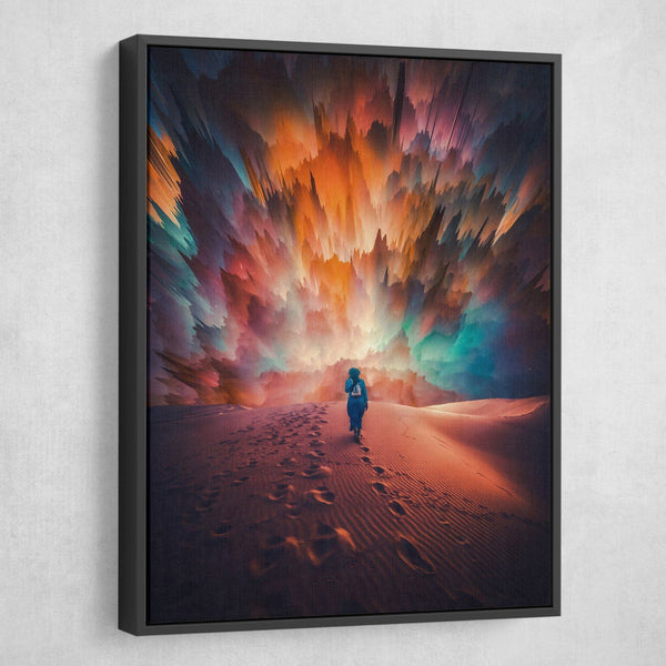 Mickael Riguard - Desert Explosion wall art black frame