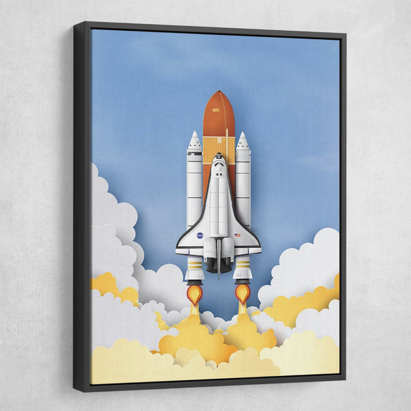 space shuttle canvas wall art