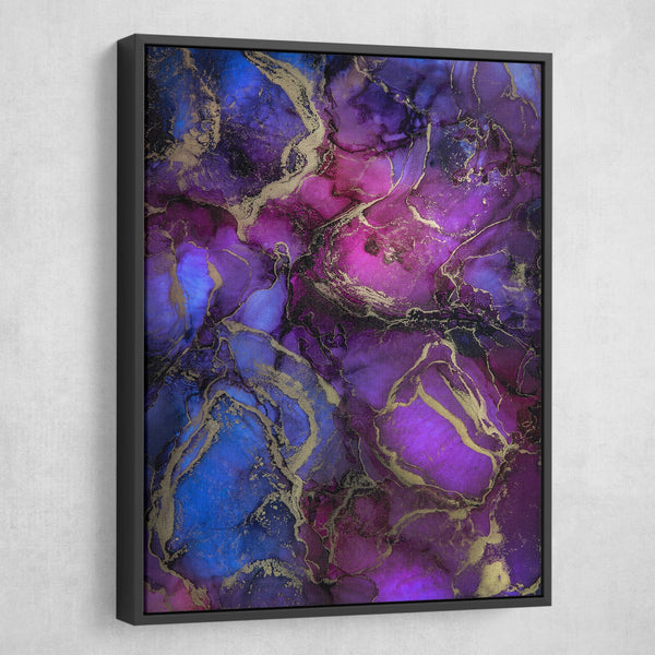 Berry Canvas Print Abstract wall art black frame