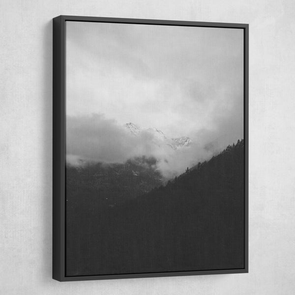 Jamie Lollback - Shrouded Box Canyon wall art black frame