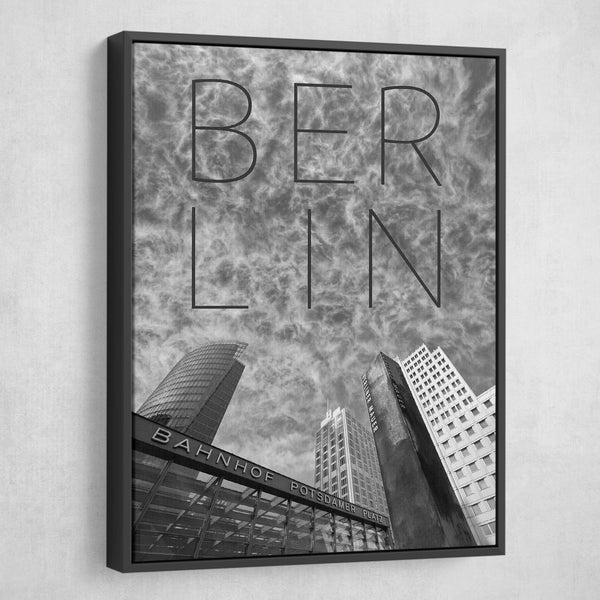 Berlin Potsdamer Platz  wall art black frame