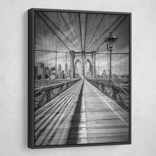 New York City Brooklyn Bridge  wall art black frame