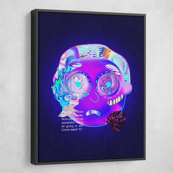 neon Morty Nothing  wall art