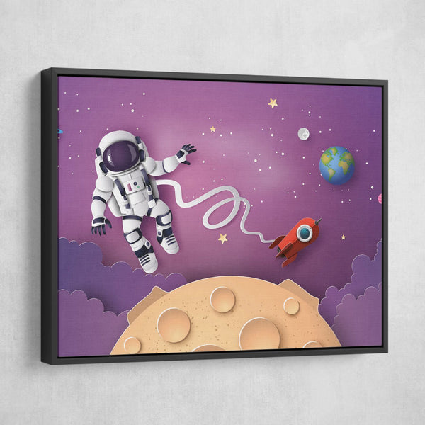 outer space canvas art for kids room