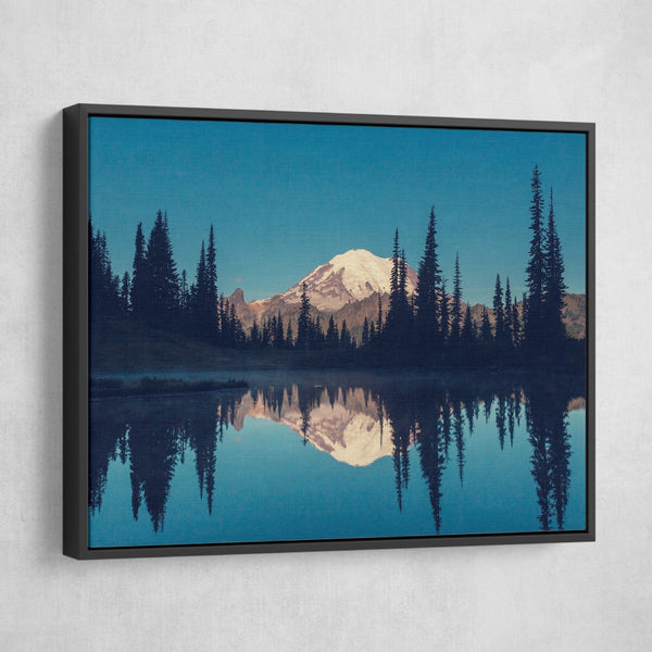 Mount Rainier National Park wall art black frame