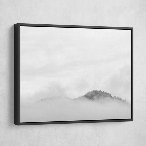Jamie Lollback - Beclouded Peak wall art black frame