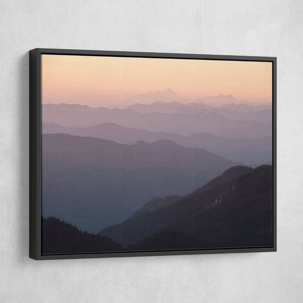 Devon Loerop - Look Long mountains silhouette  wall art
