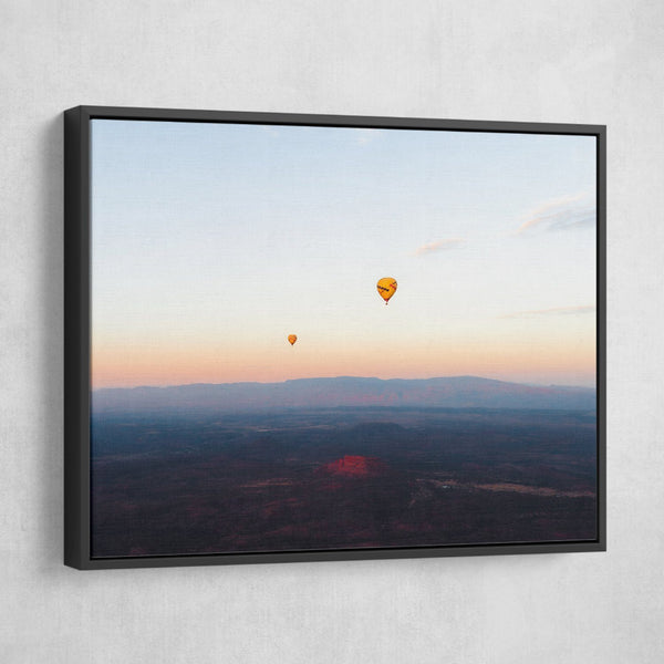 Devon Loerop - Up Up and Away wall art black frame