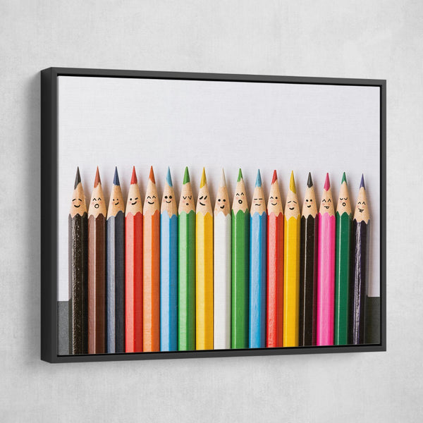 Happy Pencils black frame