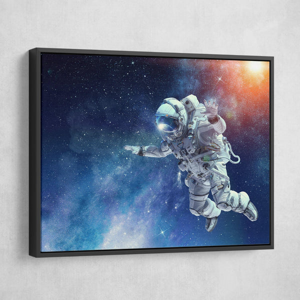 Astronaut art black frame
