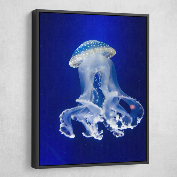 glowing jellyfish wall art
