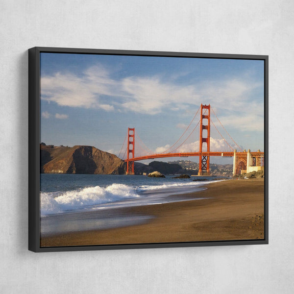 Golden Gate Bridge wall art black frame
