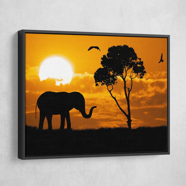 Safari sunset wall art
