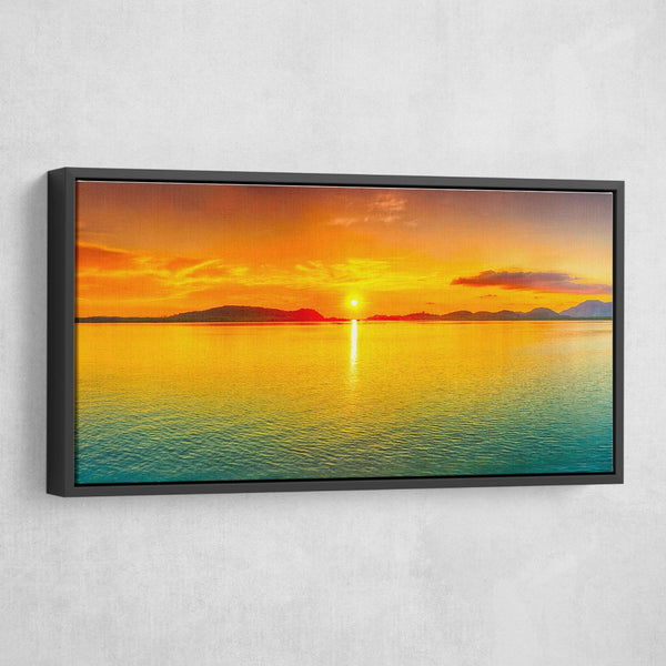 panoramic sunrise wall art