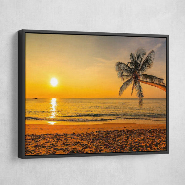 Sunset by the Beach living room wall art
