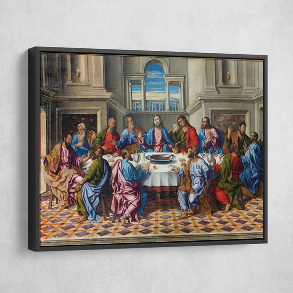 The Last Supper wall art black frame