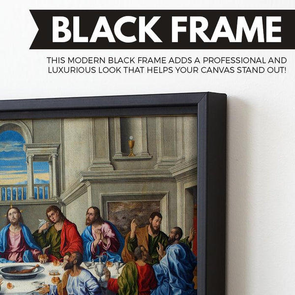 The Last Supper wall art black floating frame