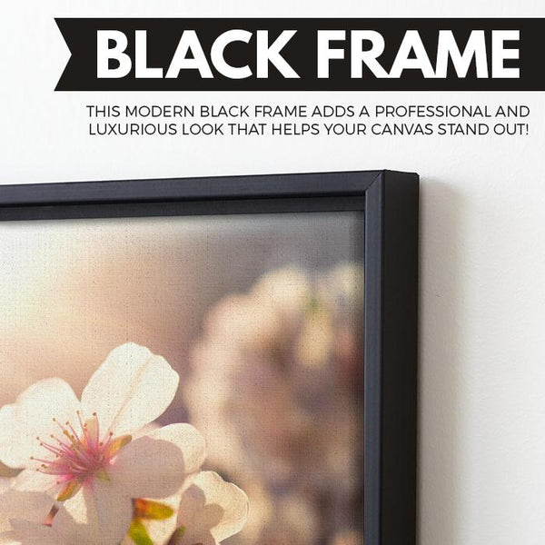 Spring Blossom art black frame