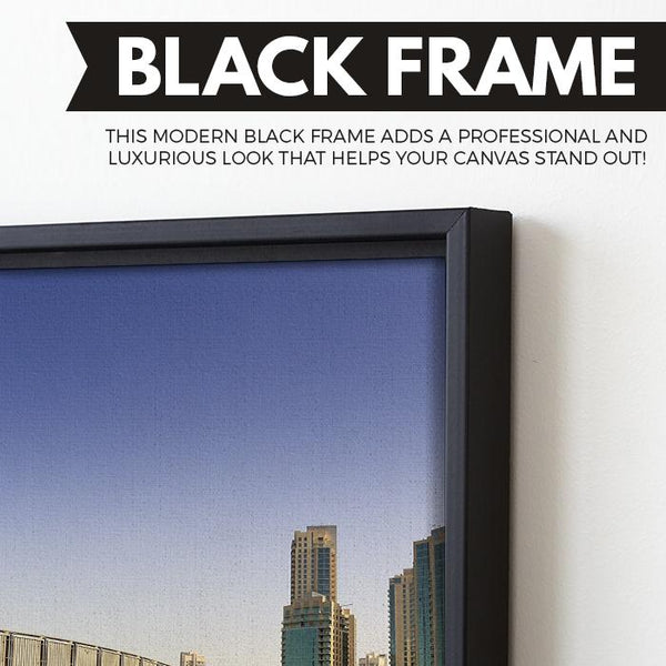 Footbridge In UAE wall art black floating frame