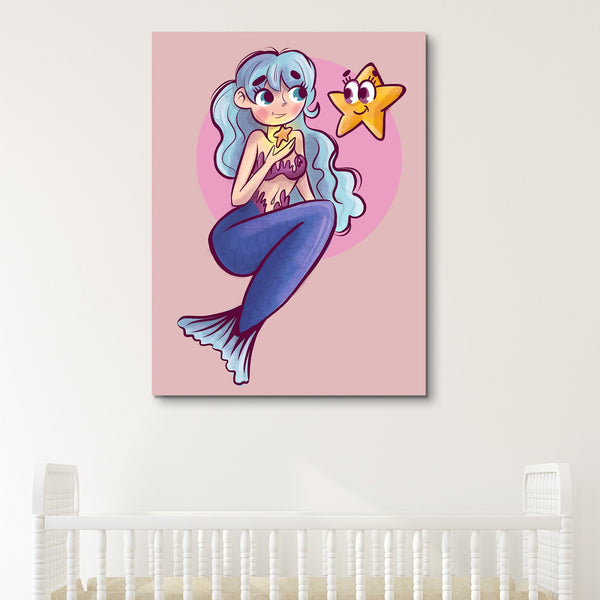Cartoon Mermaid wall art