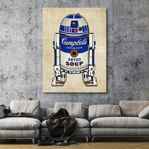Campbell's R2D2 Droid Soup wall art