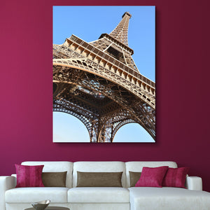Bottom View of Eiffel Tower wall art