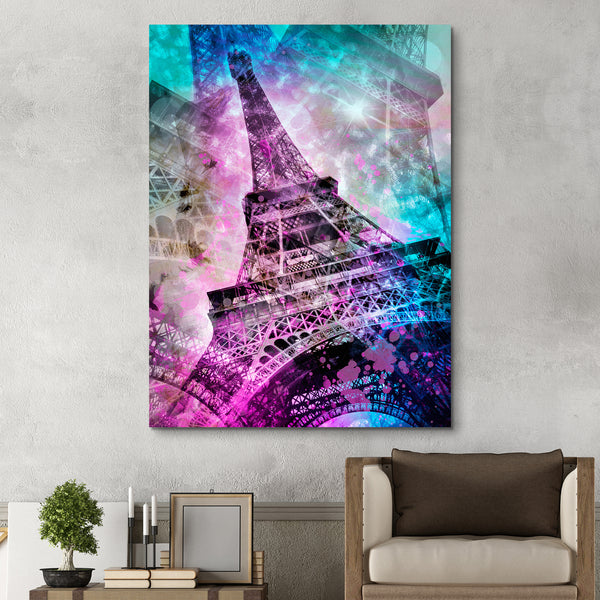 Pop Art Eiffel Tower wall art