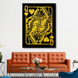 The Queen - Black/Gold Edition wall art