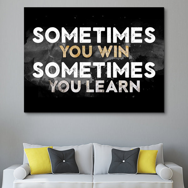 Winning and Learning wall art