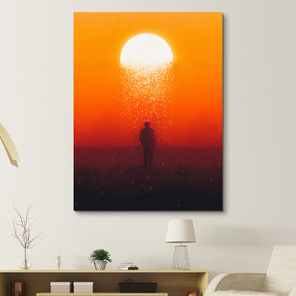 Moonfall Canvas Print wall art Sunset