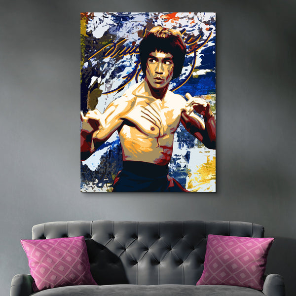 Bruce Lee wall art