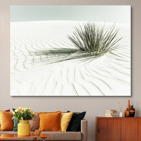 White Sands Vintage Dune Canvas Print wall art