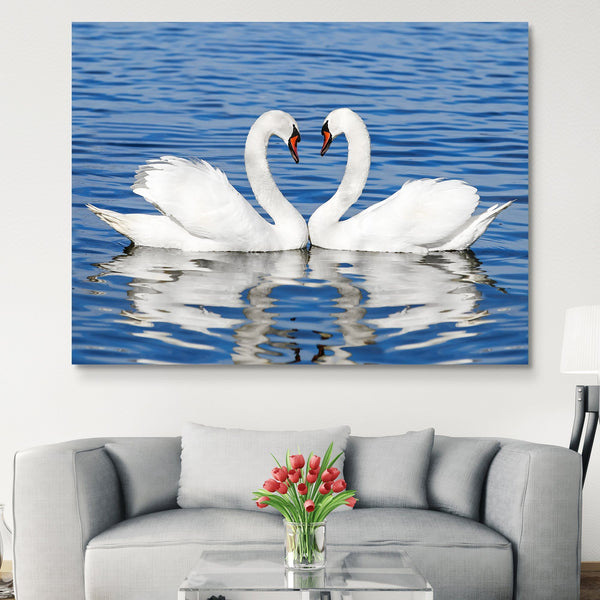 Swan Lovers wall art