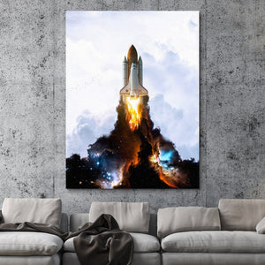 Mickael Riguard - Space Launch Rocket wall art