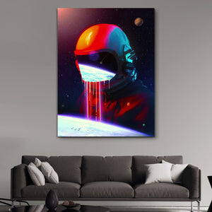 abstract astronaut painting wall art