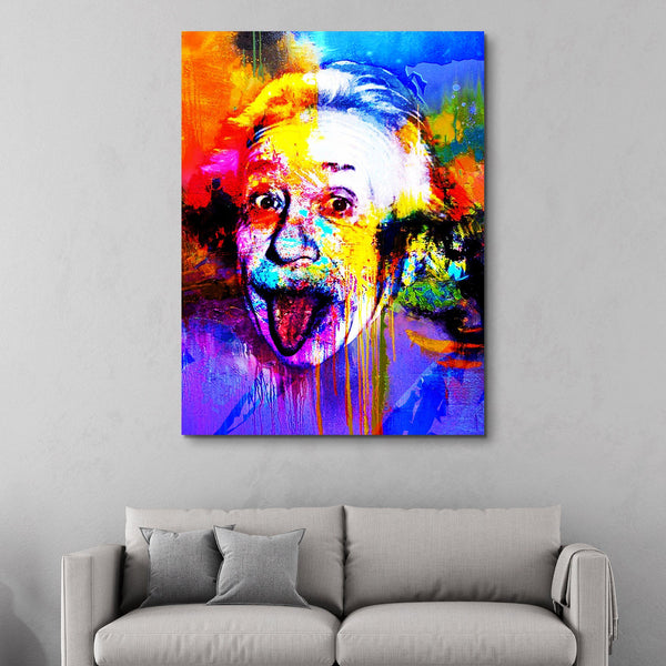 Einstein wall art
