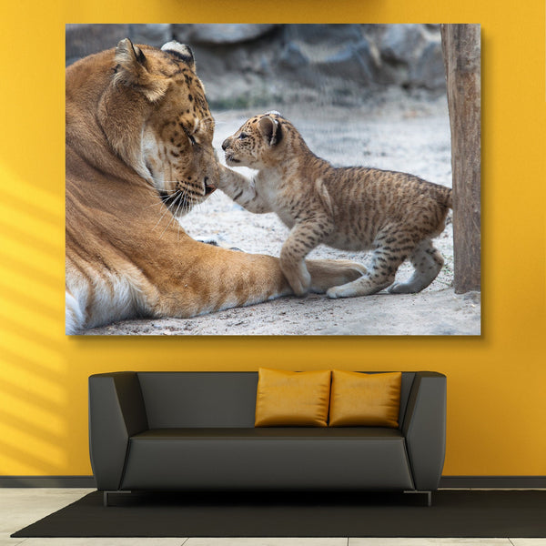 Lion and Cub wall art