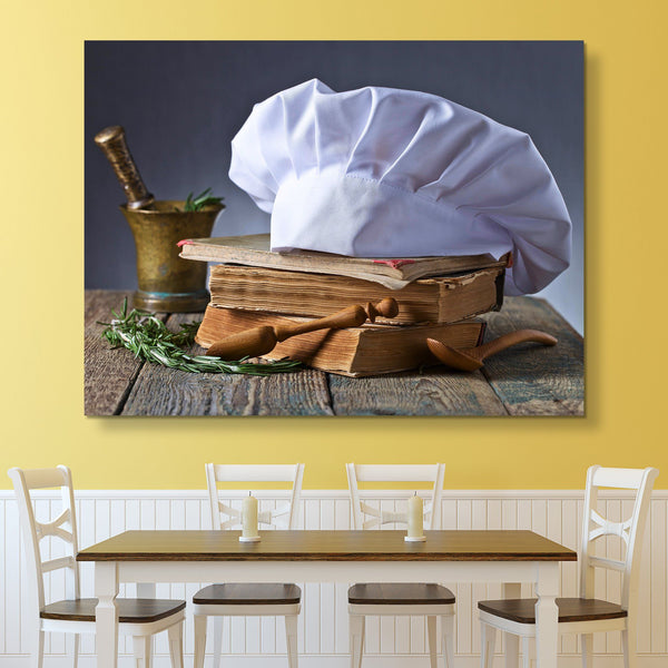 recipe and Chef's Hat wall art
