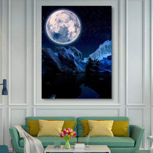 The moon wall art