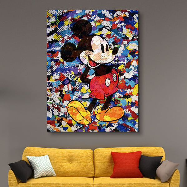 The Camo Mickey Mouse wall art