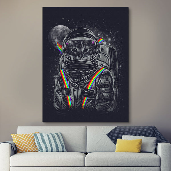 Space Mission Cat wall art