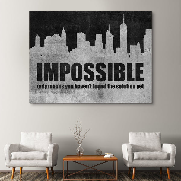 Find The Solution motivational wall art