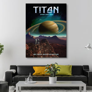 Titan - Saturn's Largest Moon wall art